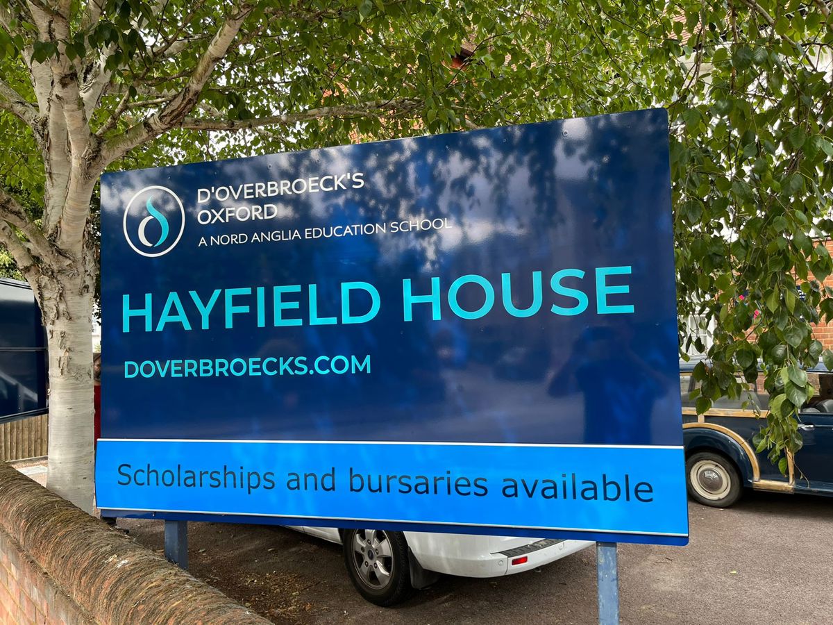 Branded Signage for d’Overbroeck’s School