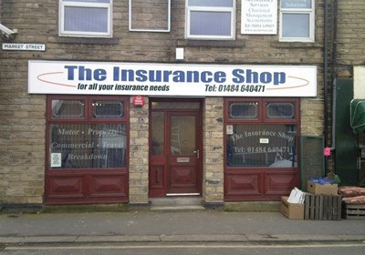 Insurance Shop Foamex Panel Huddersfield