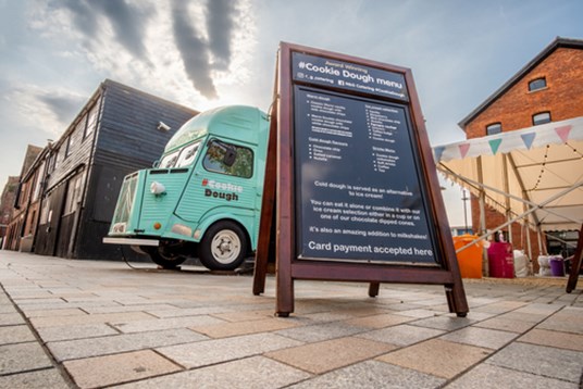 Branded Custom A-Board Pavement Sign