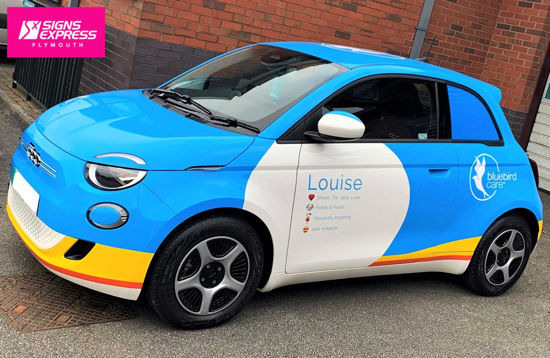 vibrant vinyl graphics blue bird care louise