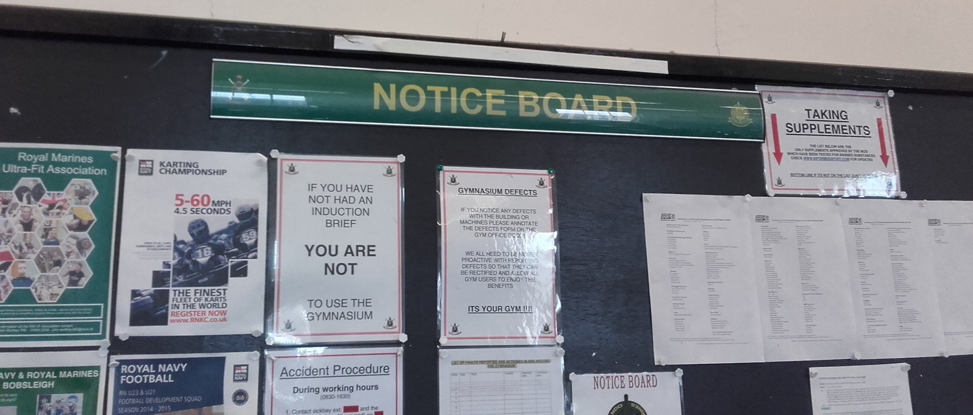 Branded notice board