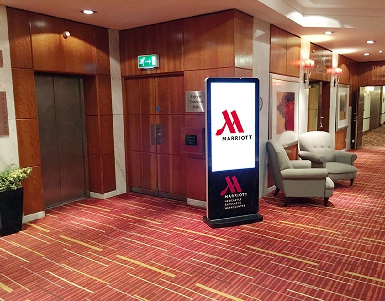 Freestanding Digital Screens