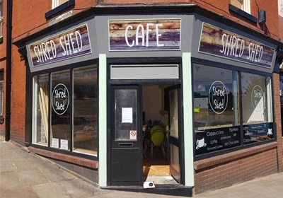 Cafe Front Sign Stockport