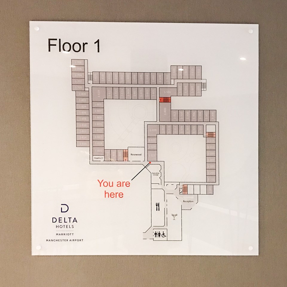 Delta Marriott Hotel Altrincham Acrylic Panel Sub Surface Graphics