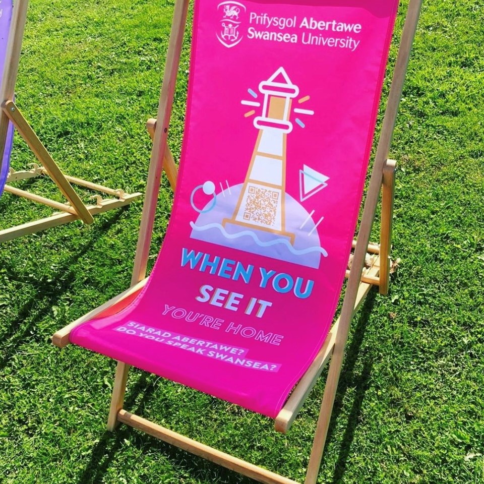 Swansea Uni Branded Deck Chairs 2