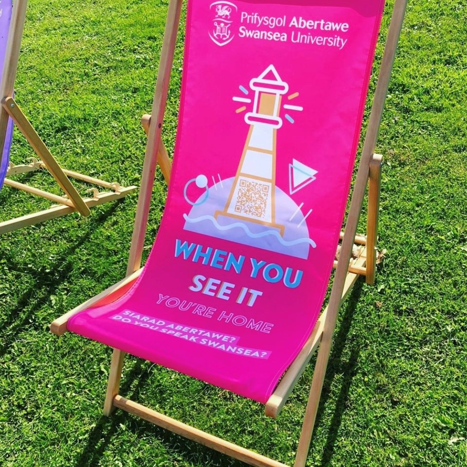 Swansea Uni Branded Deck Chairs 2