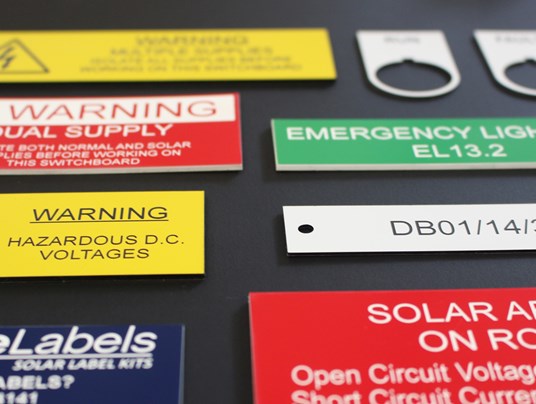 Laser Engraved Safety Signage