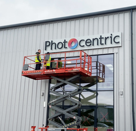Illuminated sign for Photocentric