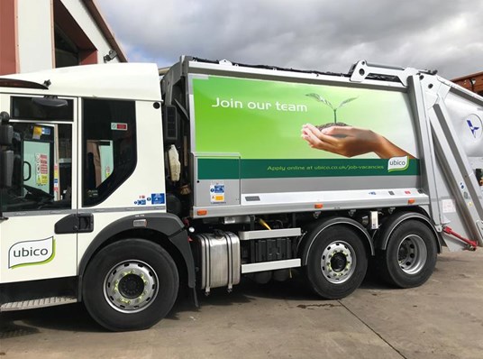 Ubico Waste Recycling Vehicle Graphics Oxford