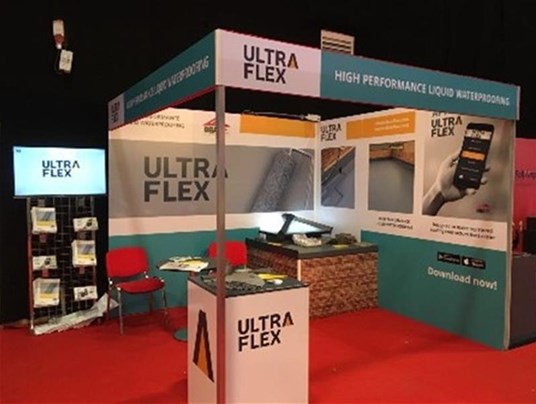 Bespoke Exhibition Stand Supplied For Ultra Flex Harlow
