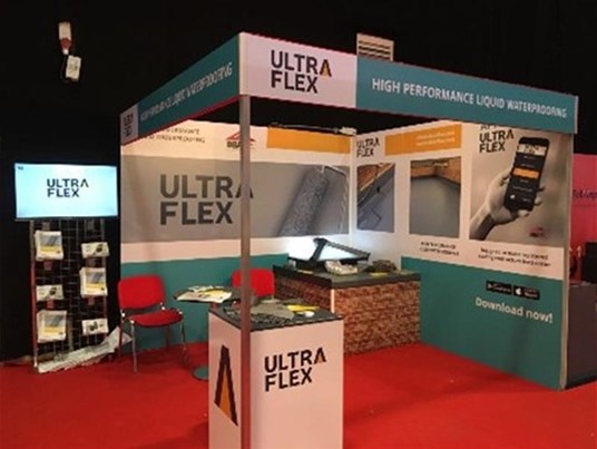 Bespoke Exhibition Stand Supplied For Ultra Flex Harlow