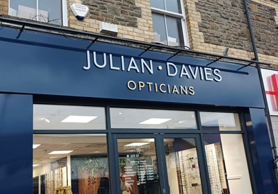 External Fascia 3 Julian Davies Opticians Cardiff