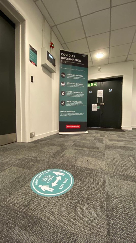Social Distancing Floor Graphics Southampton