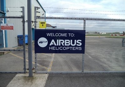 Airbus Helicopter Exterior Gate Sign
