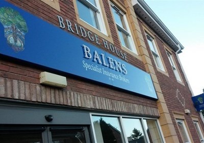 Fascia Sign With Stand Off Letters For Balens Worcester