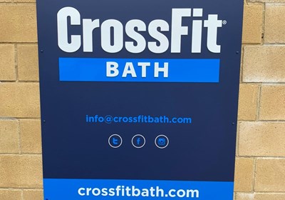 Crossfit Bath Signage