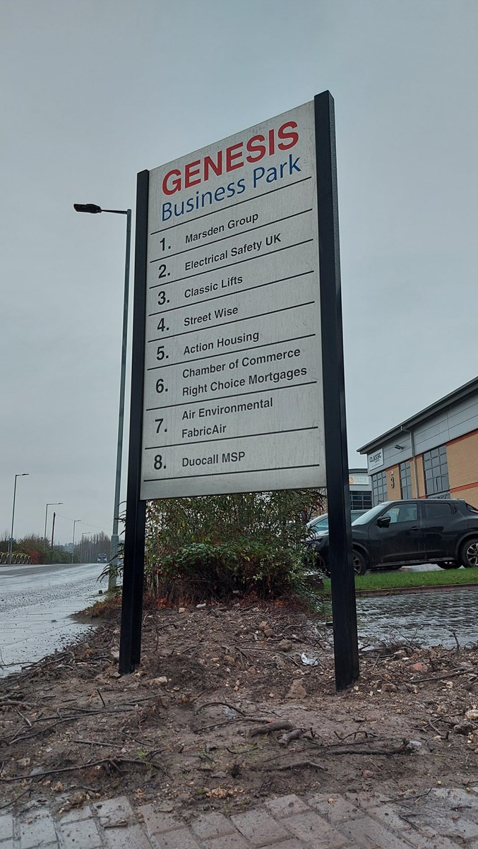 Genesis Business Park New Sign