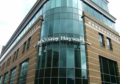 Bdo Stoy Hayward Exterior Building Sign With Built Up Letters Reading