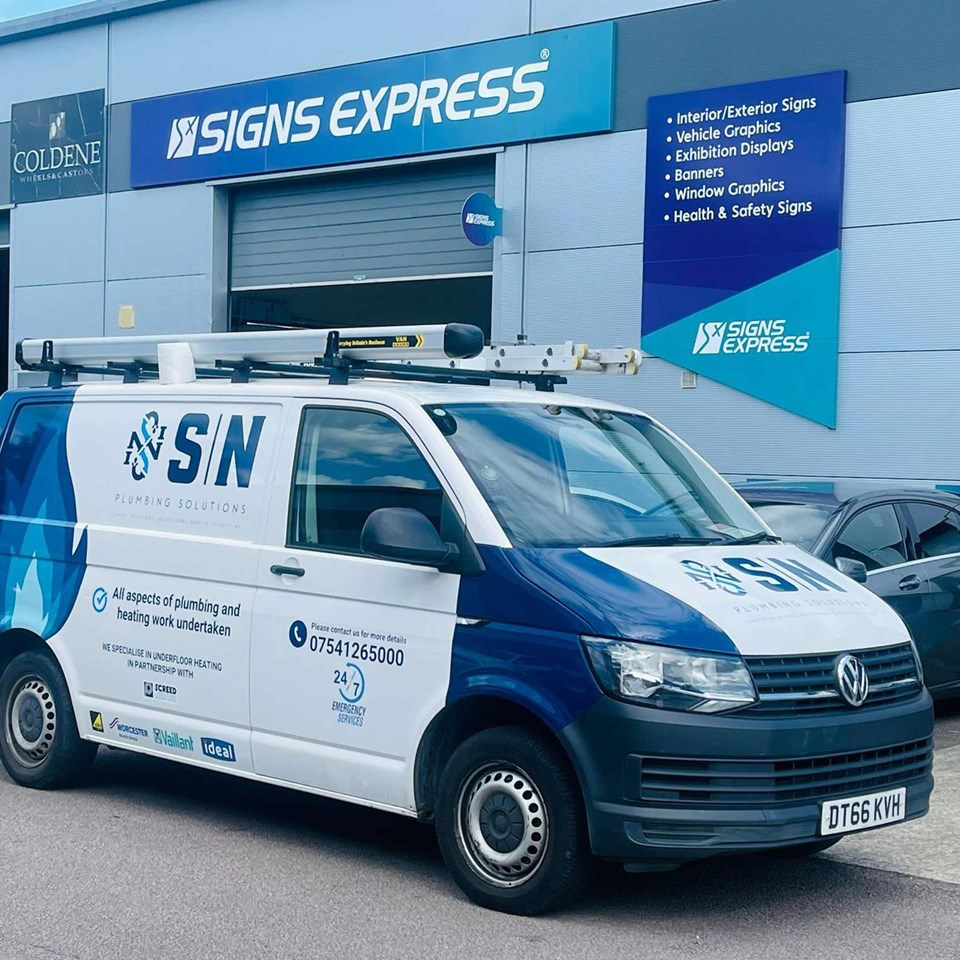 Basic Examples Sign Written Van Everything You Need to Know: Van Signwriting | Signs Express