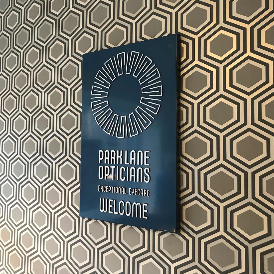 Park Lane Opticians Macclesfield Tray Sign