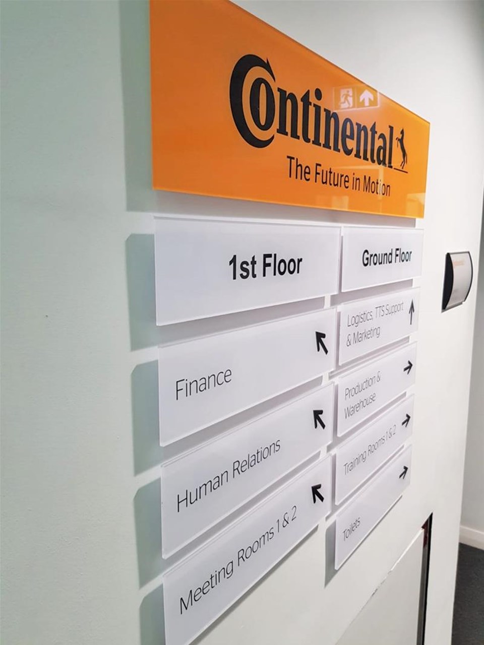 Continental Internal Wayfinding Signs Express Birmingham