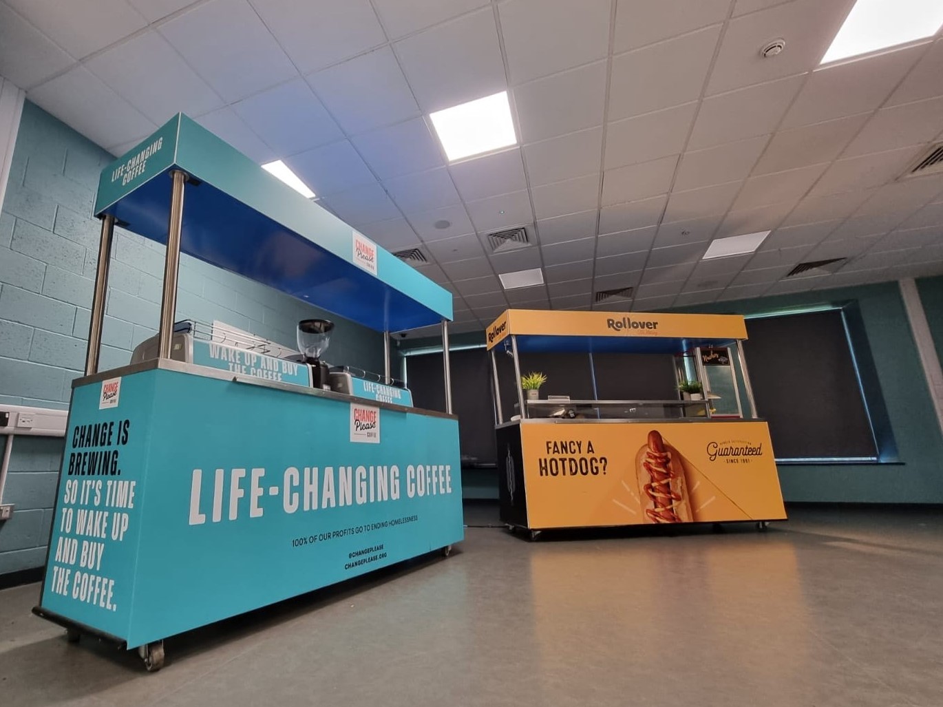 Signs Express transform University of Worcester Arena Food Court
