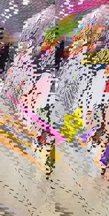 Full colour wall graphic