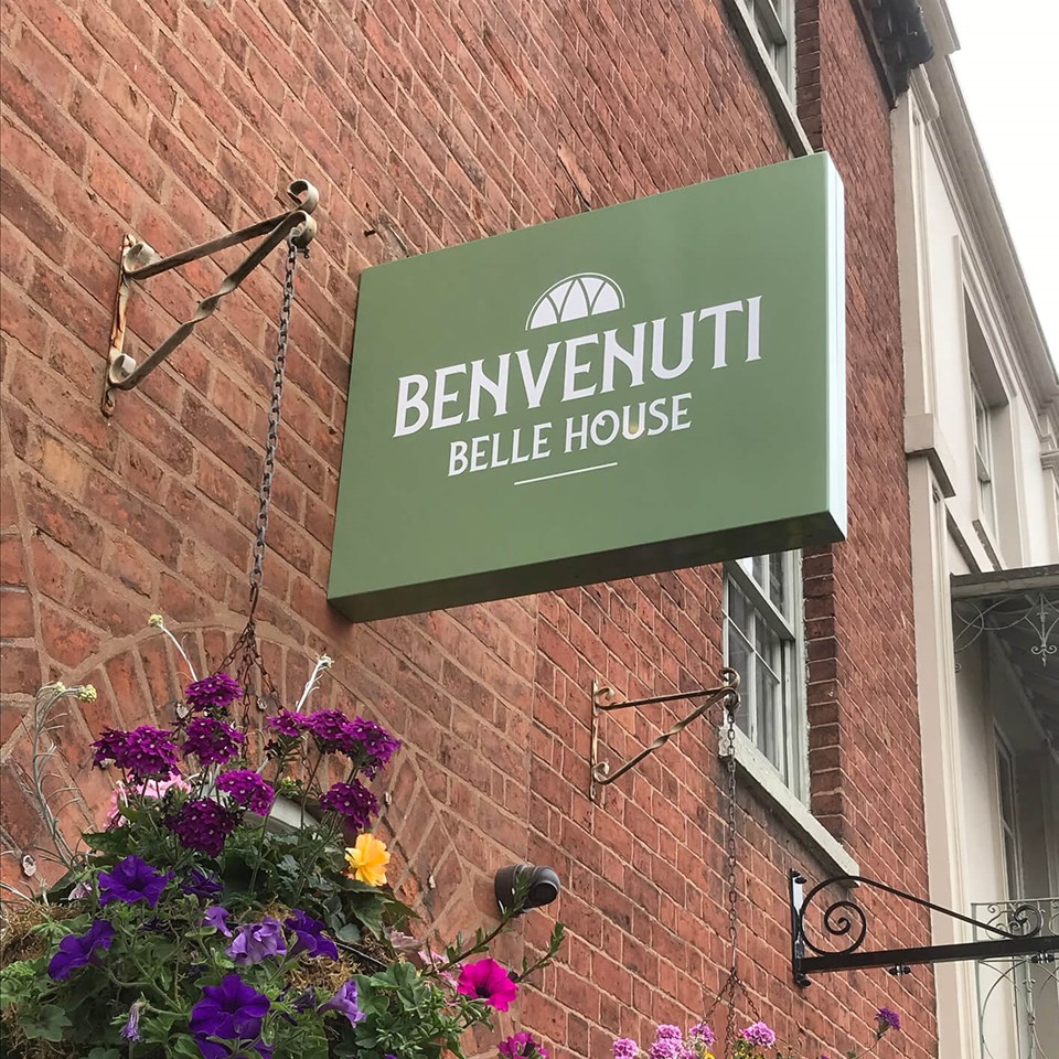 Benvenuti At Belle House Projecting Restaurant Signs By Signs Express Worcester