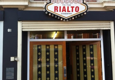 Rialto Welcome Shop Front Sign Wearside