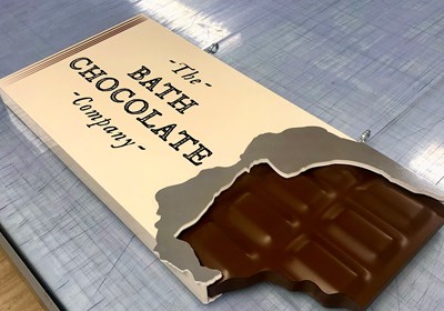 The Bath Chocolate Company Hanging Sign By Signs Express Bath