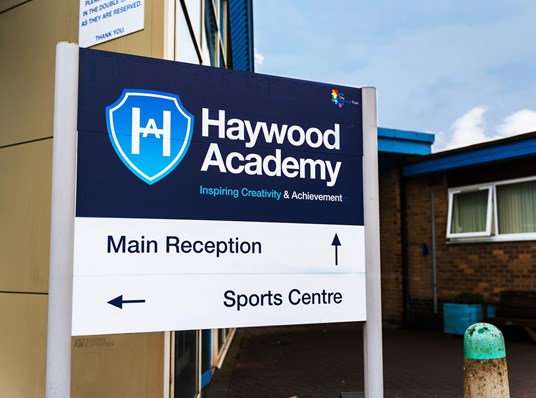 SO Visual Signs Express Haywood Academy CLOSE UP Wm (1)
