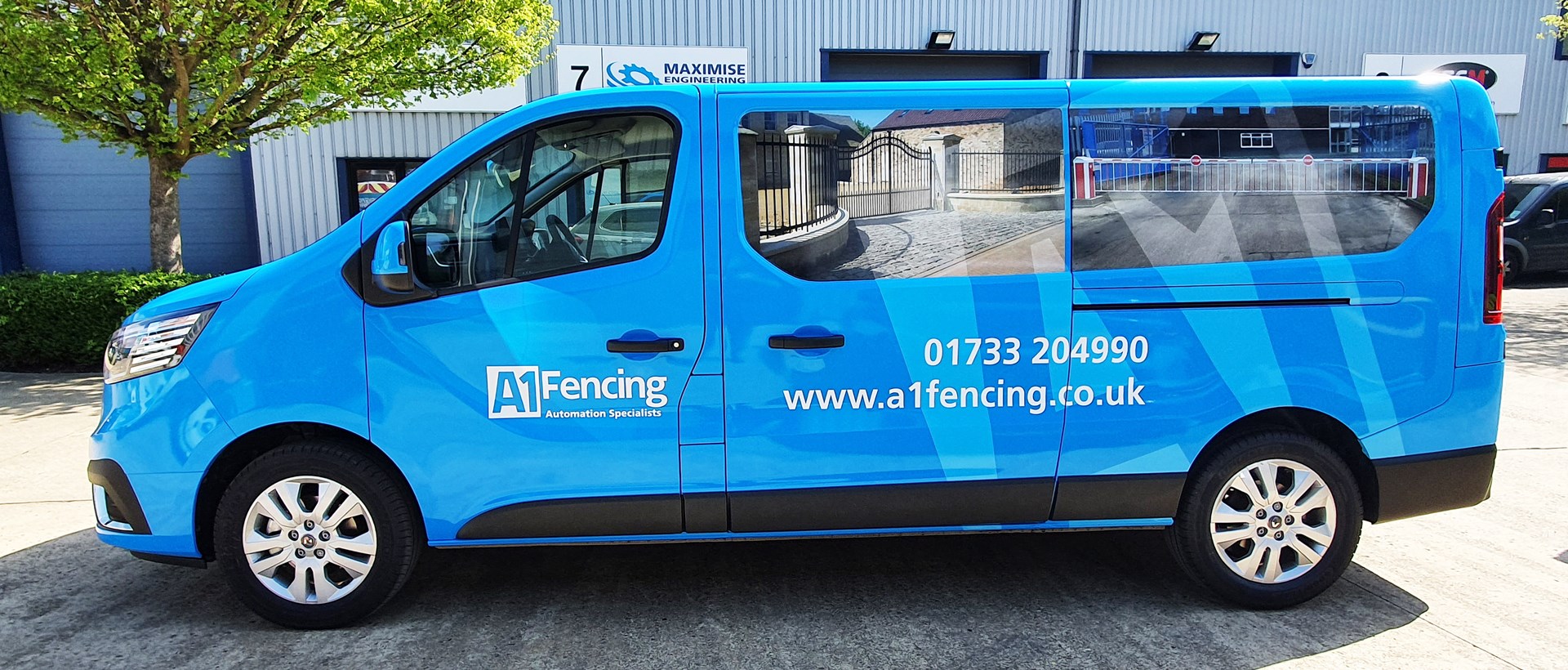 A1 Fencing wrapped nearside view
