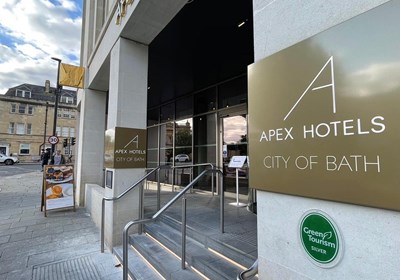 Apex Hotels Illuminated Exterior Sign Tray In Bath (Signs Express Bath)