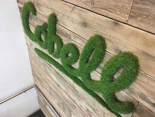 Exeter Interior Innovation Sign Cobell Grass Logo Big