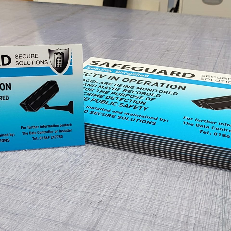 Turnkey signage solution for Safeguard Secure Solutions