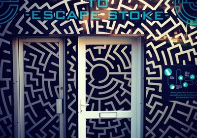 Escape Rooms Stoke Exterior Graphic