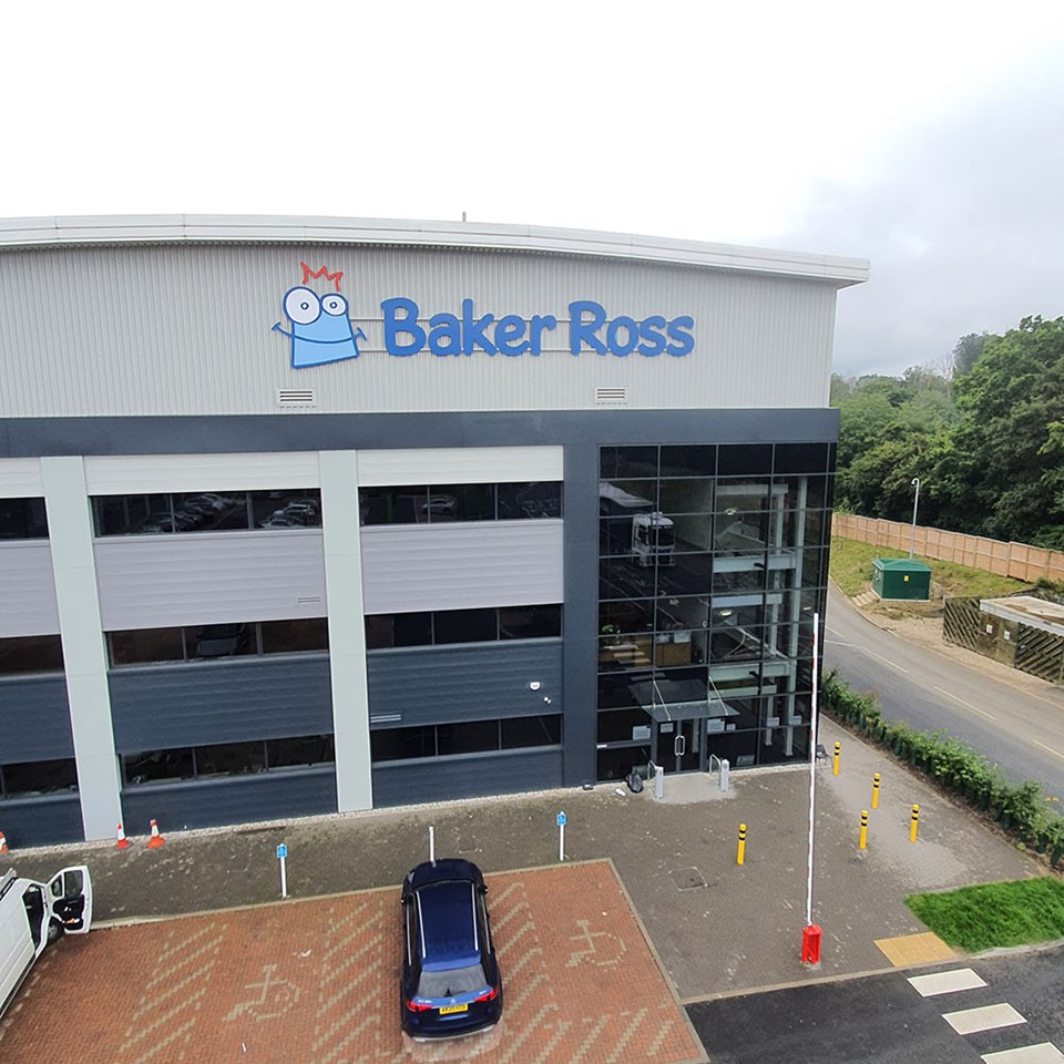 Baker Ross External Warehouse Signage ICON Harlow