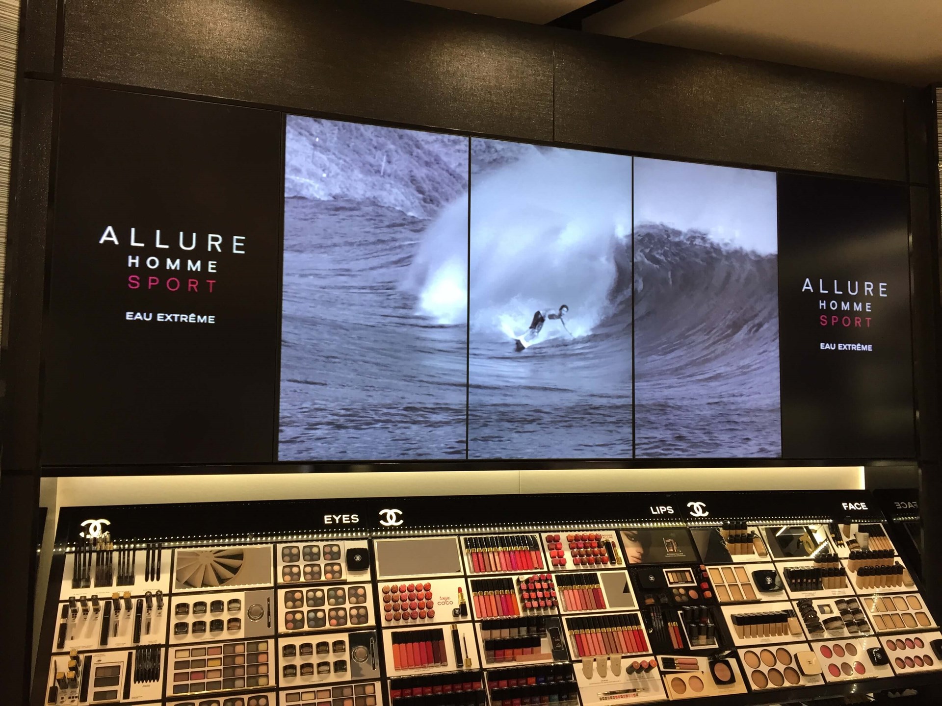 Chanel Stansted Airport Video Wall