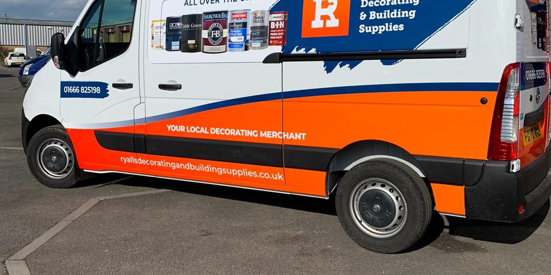 New vehicle graphics for Ryalls Decorating and Building Supplies