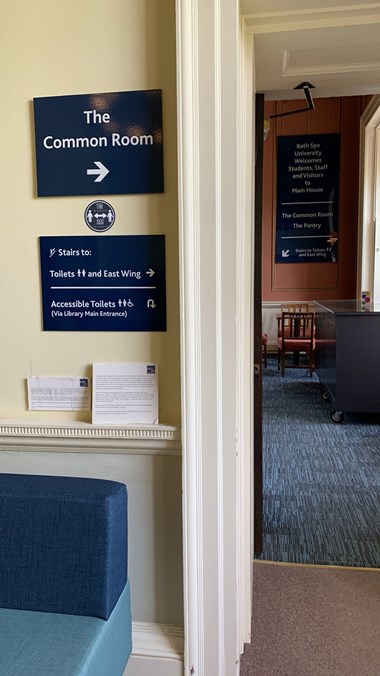 Wayfinding Signs Bath Spa University (Signs Express Bath)