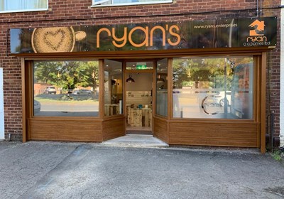 Ryan's Shop Sign Northampton