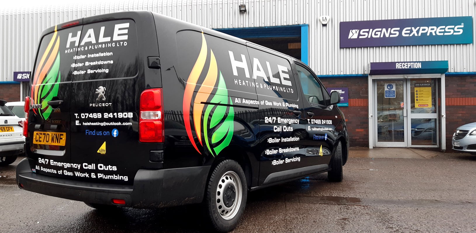 Vehicle graphics for local tradesmen