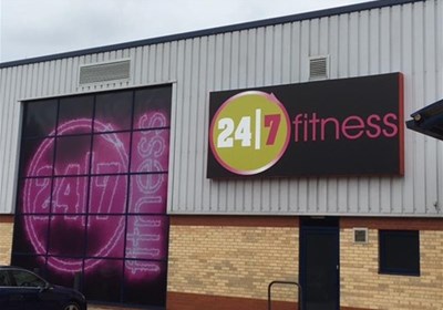 247 Fitness Window Graphics & Fascia Signs Express  Worcester