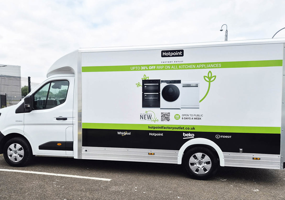 Hotpoint Luton livery by Signs Express Peterborough