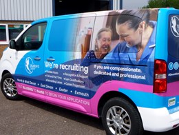 Full Vehicle Wrap On A Citroen Space Tourer For Bluebird Care, Exeter