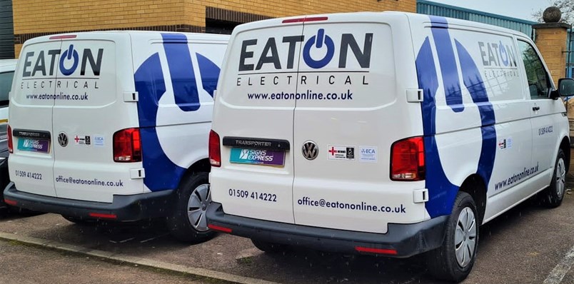 Cast Wrap Vehicle Vinyl Eaton Electrical Signs Express Loughborough