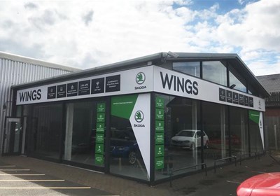 Wings Skoda Exterior Signage Peterborough