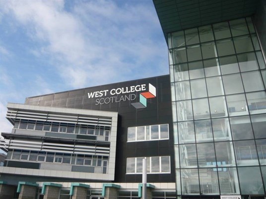West College Scotland Exterior Sign Glasgow