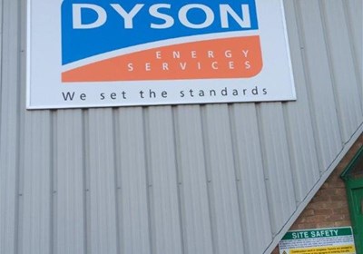 Dyson Exterior Business Sign Wearside