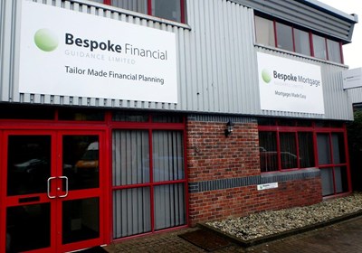Outdoor Business Signs Aluminium Composite Flat Panel With Gloss Laminated Digital Print For Bespoke Financial Guidance Ltd, Exeter